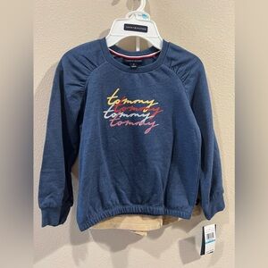 NEW Tommy hilfiguer skort and sweater set for little girls